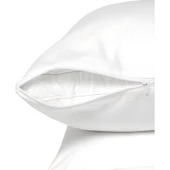 Beyaz fermuarlı yastık mitili, yastık kılıfı thumbnail 1