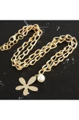 Çiçek Lüx Zincir Kolye - 1