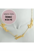 Kişiye Özel Üç İsim Yazılı Kolye - 1