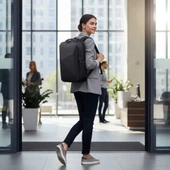 Classone GA-0010 Guntlet V1 Sert Kabuk Serisi 15.6 inch Uyumlu WTX Pro Su Geçirmez Kumaş Laptop Çantası  Siyah thumbnail 7