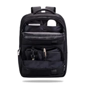 Classone BP-BS100 Business VIP B1 - Serisi 15.6' WTX Pro Su Geçirmez Kumaş Laptop Sırt Çantası-Siyah thumbnail 9