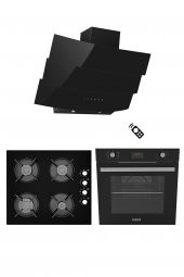 ALVEUS CENTURY 627 SİYAH 3LÜ ANKASTRE SET YENİ (MODW-GLS640-MFA627) - 1