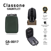 Classone GA-0017 Guntlet V1 Sert Kabuk Serisi 15.6 inch Uyumlu WTX Pro Su Geçirmez Kumaş Laptop Çantası  Yeşil thumbnail 7