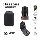 Classone GA-0010 Guntlet V1 Sert Kabuk Serisi 15.6 inch Uyumlu WTX Pro Su Geçirmez Kumaş Laptop Çantası  Siyah thumbnail 9
