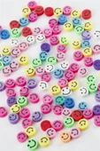 Emoji Fimo Boncuk 100 Adet - 1