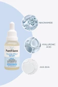 PureViana Double Effect Serum 30ML - AHA-BHA + Niacinamide + Hyaluronik Asit - Aydınlatıcı, Gözenek Sıkılaştırıcı, Ton Eşitleyici thumbnail 2