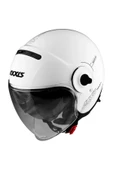 Axxis Raven Sv Solid A0 Gloss Pearl White Açık Motosiklet Kaskı thumbnail 3