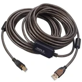 Powermaster Pm-29486 Şeffaf Chipset 10 Metre Usb 2.0 Yazıcı Kablosu thumbnail 1