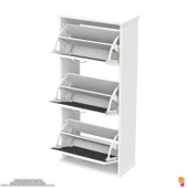 Modilayn VARBİ Asma Kapı Önü 52x 115x 26 cm’ lik 3 Düşer Kapak 6 Göz Bölmeli Ayakkabılık thumbnail 7