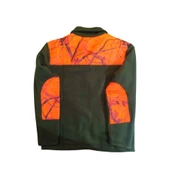 Haki Yeşil Turuncu Kalın Polar Avcı Ceket thumbnail 2