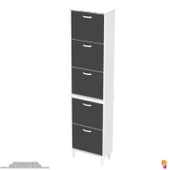 Modilayn VARBİ UMAY' 2 Li Kapı Önü 52x205x26 cm’ lik 5 Düşer Kapak 10 Göz Bölme Ayakkabılık thumbnail 6