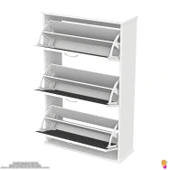 Modilayn VARBİ Asma Antre 72x 115x26 cm’lik 3 Düşer Kapak 6 Göz Bölmeli Ayakkabılık thumbnail 8