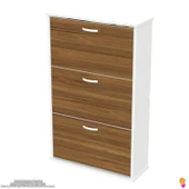 Modilayn VARBİ Asma Antre 72x115x26 cm’lik 3 Düşer Kapak 6 Göz Bölmeli Ayakkabılık thumbnail 9