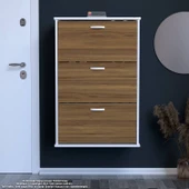 Modilayn VARBİ Asma Antre 72x115x26 cm’lik 3 Düşer Kapak 6 Göz Bölmeli Ayakkabılık thumbnail 3