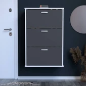 Modilayn VARBİ Asma Antre 72x115x26 cm’ lik 3 Düşer Kapak 6 Göz Bölmeli Ayakkabılık thumbnail 1