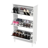 Modilayn VARBİ Kapı Önü 72x 127x 26 cm’ lik 3 Düşer Kapak 6 Göz Raf Bölmeli Ayakkabılık thumbnail 7