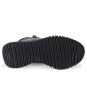 Dagoster DZA07-122042650 Siyah Günlük Düz Taban Fermuarlı Deri Kadın Bot thumbnail 4