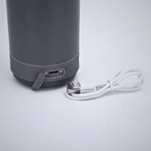 Bluetooth Hoparlörlü Paslanmaz Çelik Termos Bardak 600 ml -Pipetli ,Çift Kullanımlı Kapak thumbnail 5