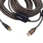 Powermaster Pm-29486 Şeffaf Chipset 10 Metre Usb 2.0 Yazıcı Kablosu thumbnail 3