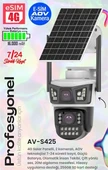 Avenir AV-S425 6MP 2 Kameralı AOV 4G Sim Kartlı Solar Kamera 16000 mah Batarya thumbnail 1