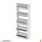 Modilayn VARBİ UMAY' 2 Li Asma Kapı Önü 72x193x26 cm’ lik 5 Düşer Kapak 10 Göz Bölmeli Ayakkabılık thumbnail 13