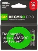 Gp AAA 850 mAh Şarjlı İnce Kalem Pil  4+2'li Paket Recyko GPHCH83BOK thumbnail 2