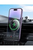 Hoco. HW26 Yapışkanlı Manyetik Hızlı Şarj Magsafe Araç Tutucu - Siyah thumbnail 5