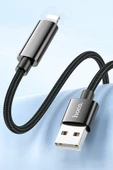 Hoco. U125 1.2M Benefit USB to Lightning Şarj Data Kablosu - Siyah thumbnail 9
