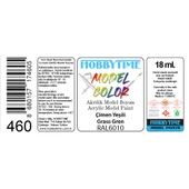 Hobbytime 461 18 ml. RAL6018 Sarı Yeşil (Yellow Green) Akrilik Model Boyası thumbnail 2