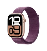 Apple Watch Series 10 GPS + Cellular 46 MM Alüminyum Kasa Spor Loop Akıllı Saat (Apple Türkiye Garantili) Rose Gold - Kırmızı Erik thumbnail 1