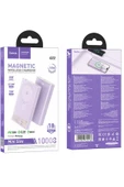 Hoco. Q22 Taurus 22.5W PD 20W Magsafe Dijital Ekranlı Powerbank - Mor thumbnail 10