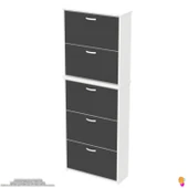 Modilayn VERVE Asma Kapı Önü 72x 194 x26 cm’lik 5 Düşer Kapak 10 Göz Bölmeli Ayakkabılık thumbnail 6