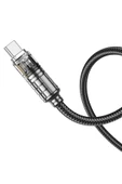 Hoco. U122 1.2M Lantern USB to Type-C Şarj Data Kablosu - Siyah thumbnail 5