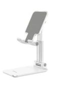 Hoco. PH29A Katlanabilir Masaüstü Holder - Beyaz thumbnail 2
