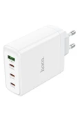 Hoco. N31 Leader PD 100W 3 Adet Type-C 1 Adet USB Şarj Aleti - Beyaz thumbnail 12