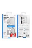 Hoco. iPhone 16 Pro Max Primary Şeffaf Magsafe Kapak - Şeffaf thumbnail 6