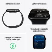 Apple Watch Series 10 GPS + Cellular 46 MM Alüminyum Kasa Spor Loop Akıllı Saat (Apple Türkiye Garantili) Rose Gold - Kırmızı Erik thumbnail 3