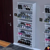 Modilayn VERVE Asma Kapı Önü 72x 194 x26 cm’lik 5 Düşer Kapak 10 Göz Bölmeli Ayakkabılık thumbnail 4