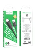 Hoco. X88 1M USB to Type-C Şarj Data Kablosu - Siyah thumbnail 4