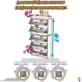 Modilayn VERVE Asma Kapı Önü 72x 194 x26 cm’lik 5 Düşer Kapak 10 Göz Bölmeli Ayakkabılık thumbnail 2