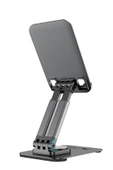 Hoco. PH48 360 Derece Ayarlanabilir Katlanabilir Masaüstü Telefon Tablet Tutucu - Siyah thumbnail 3