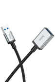 Hoco. US10 50cm 5 GBPS Hız Tak Çalıştır USB 3.0 to USB 3.0 Uzatma Kablosu - Siyah thumbnail 2