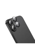 Hoco. iPhone 16 3D Metal Frame Kamera Lens - Siyah thumbnail 1
