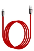 Hoco. U74 USB to Type-C Şarj Data Kablosu - Kırmızı thumbnail 2