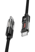 Hoco. U116 1.2M 60W Type-C to Type-C Şarj Data Kablosu - Siyah thumbnail 2