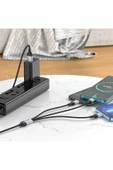 Hoco. X102 Fresh 1M 2.4A 3in1 USB to Type-C / Lightning ve Micro Çıkışlı Hızlı Şarj Data Kablosu - Siyah thumbnail 7
