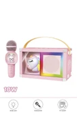 07 RGB Unikorn Figürlü Mikrofonlu Karaoke Bluetooth Hoparlör thumbnail 1