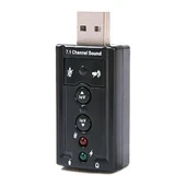 Hytech HY-U717 Usb 2.0 7.1 ch Ses Kartı thumbnail 1