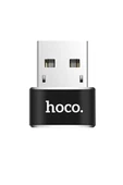 Hoco. UA6 Tak Çalıştır USB to Type-C Dönüştürücü - Siyah thumbnail 1