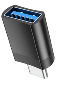 Hoco. UA17 Tak Çalıştır Type-C to USB 3.0 Dönüştürücü - Siyah thumbnail 3